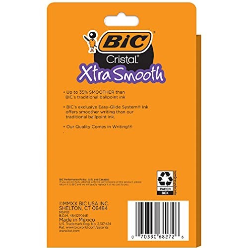 Pack of 10 Ballpoint Pen – Black Ink Ball Point Pens for Office Writing School