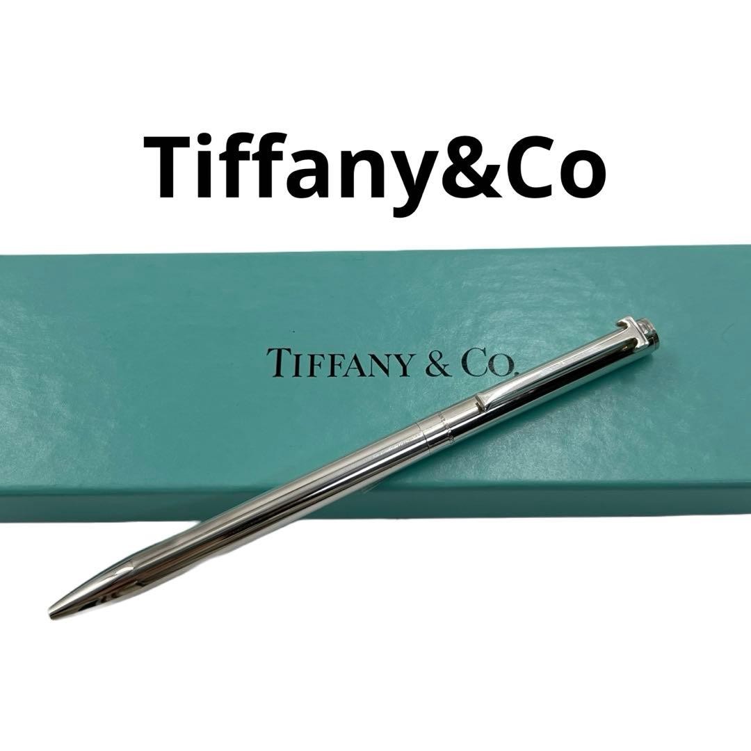 Tiffany & Co. T-Clip Ballpoint Pen Silver 925 Unisex Used Twist Clip