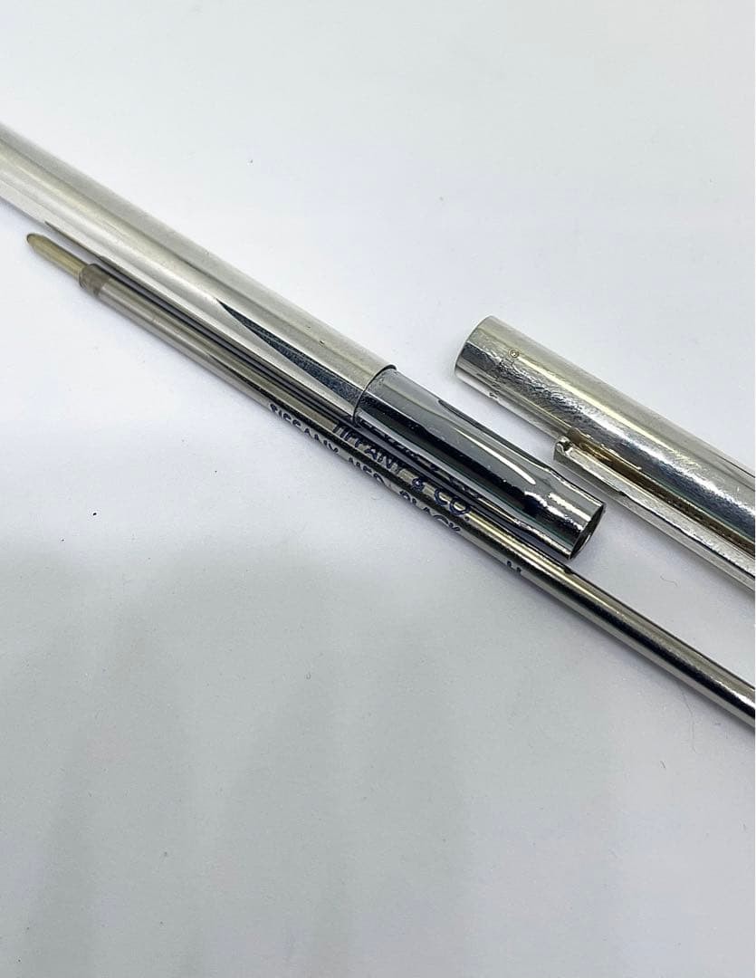Tiffany & Co. SV925 T-Clip Ballpoint Pen Silver Unisex Pre-Owned Twist Mechanism
