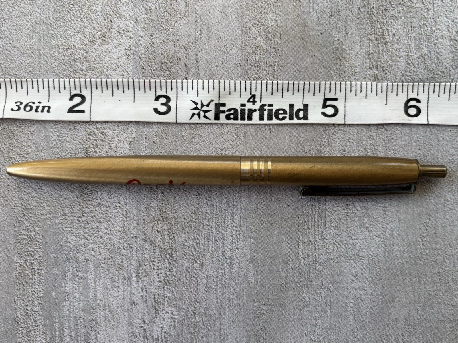 Vintage COORS All Metal Pen USA Red Lettering Beer Alcohol Advertising ~Dry Ink~