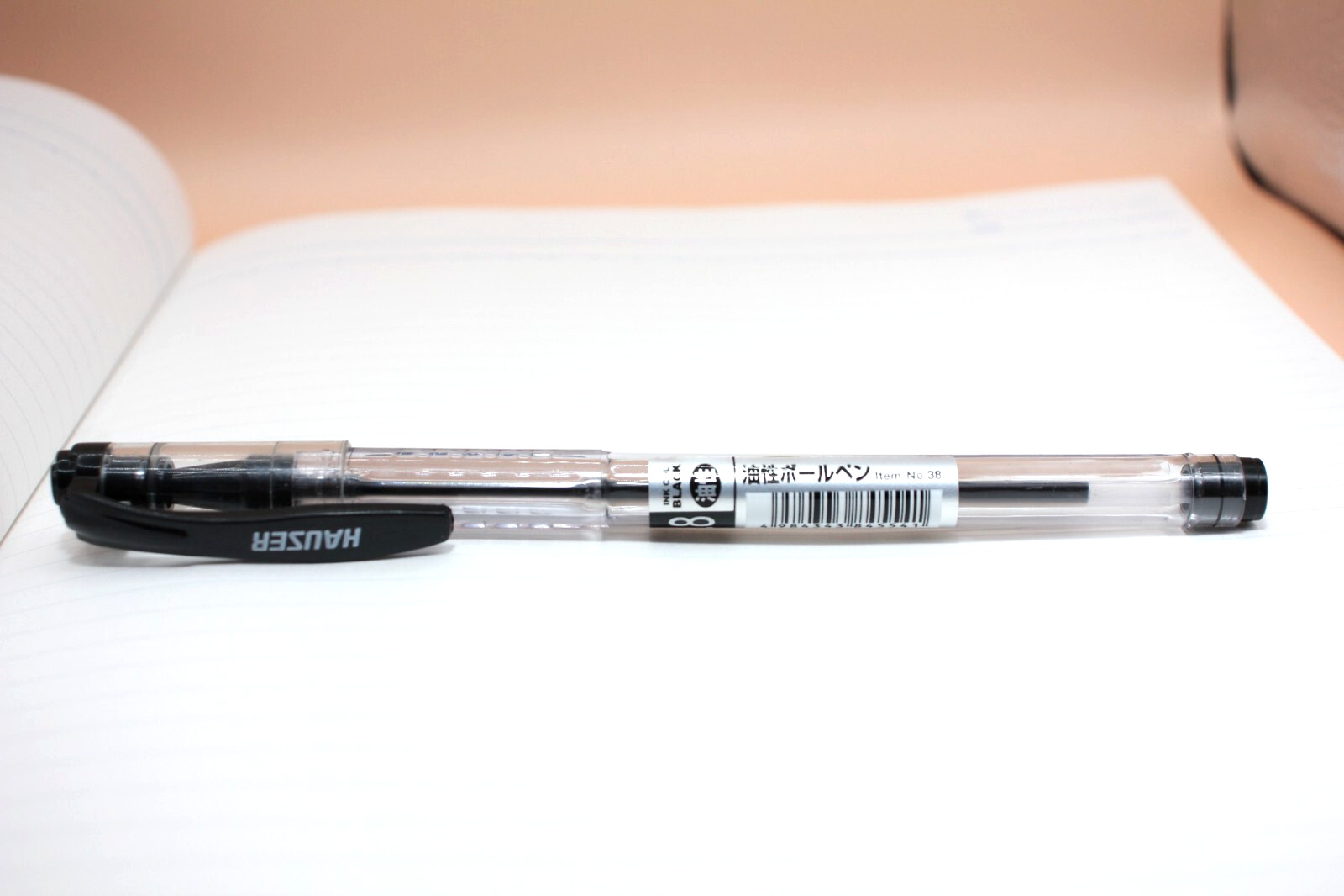 DAISO Black Ballpoint Pen 0.8mm 10Pieces Set of 3 Cap Type Oil-based ink Japan