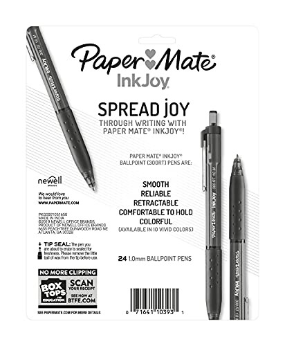 InkJoy 300RT Retractable Ballpoint Pens, Medium Point (1.0mm), Black, 24 Count