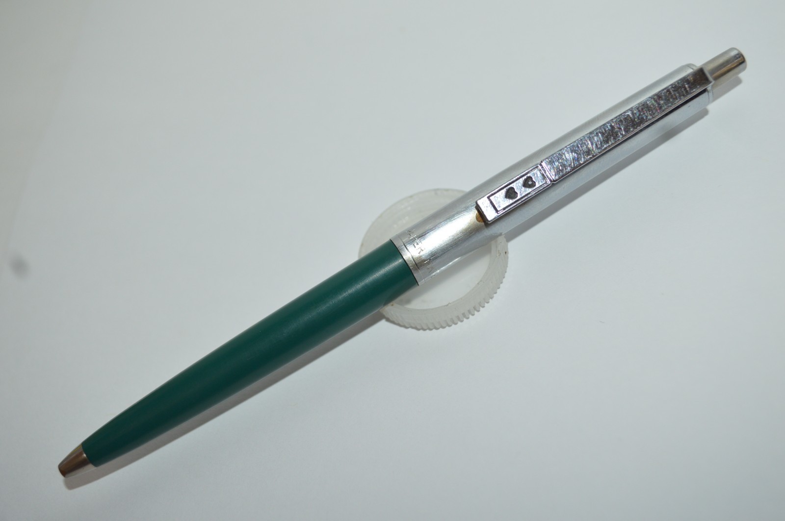 PAPER MATE Profile #2 Regular Grip Ball Pen Dark Green Barrel Made In USA 1990s