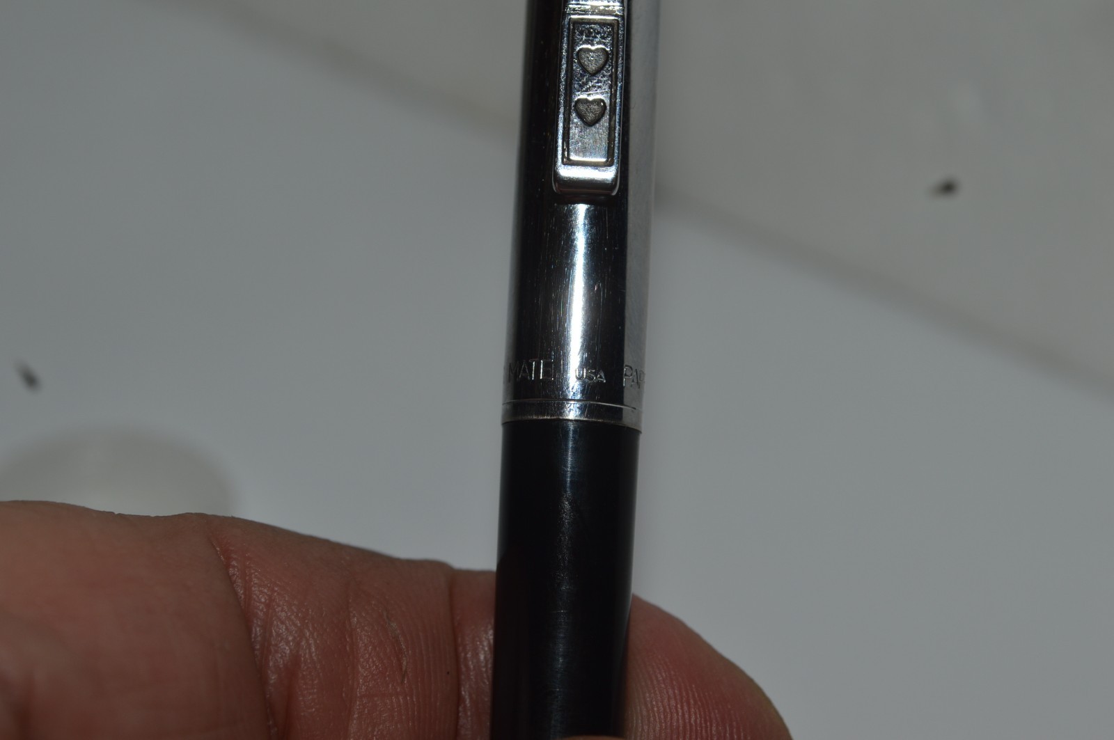PAPER MATE Profile Regular Grip Ballpoint Pen Black Barrel USA Made Retired