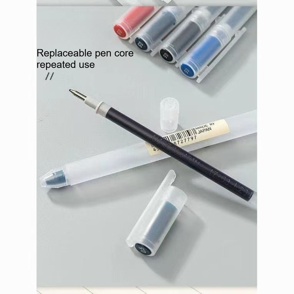 10pcs Muji Moma Japan 0.38/0.5mm Non-toxic Gel Ink Pen 4 Colors Muji Ballpoint