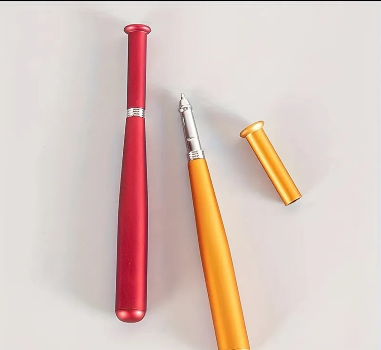 Baseball Bat Ballpoint Pen Set Of 2 Random Colors New Baseball Lover Gift Desk