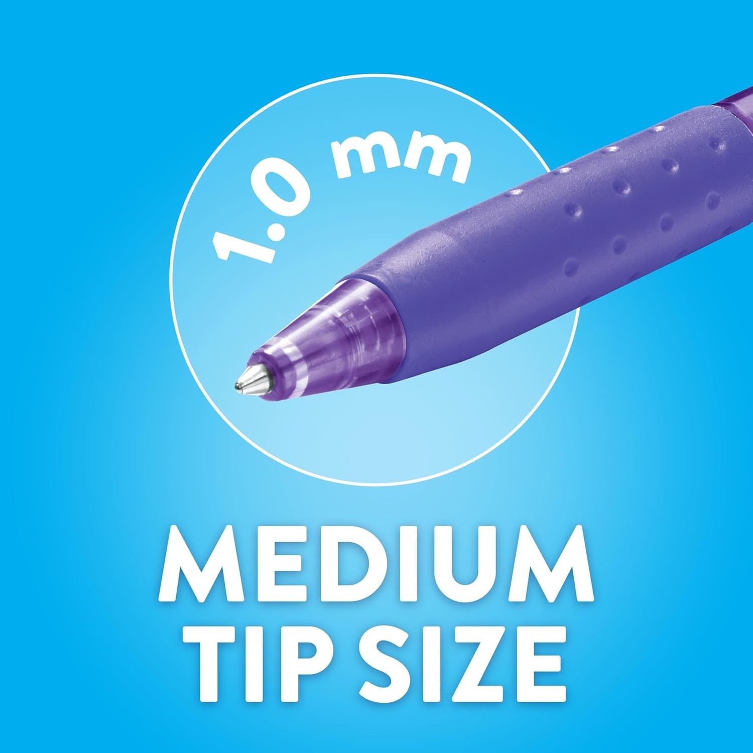 24 Pack Retractable InkJoy 300RT Black Ballpoint Pens with Comfort Grip
