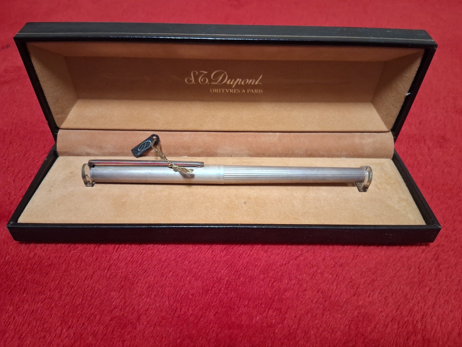 Rare Vintage S.T.Dupont Orfevres A Paris 925 Solid Silver Pen SN E9FT3A