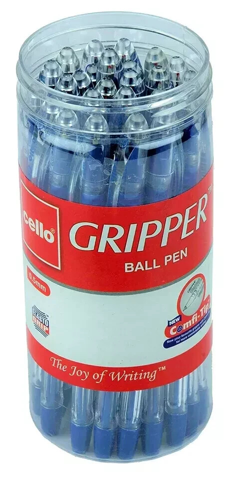 25No. Cello Gripper Blue Ball Pen – Best for Smooth Professional Writing -F Ship