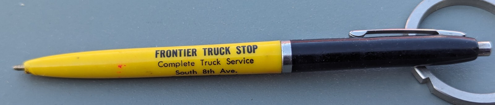 Frontier Truck Stop Greeley Co. Advertising Ball-point Don McBride A1