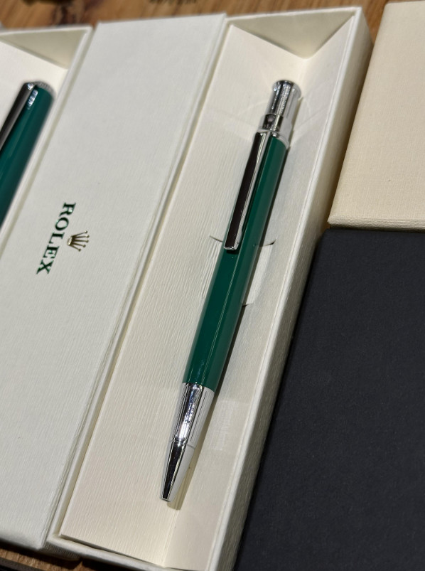 Rolex Emerald Green Oyster Ballpoint Pen Luxury Gift Full Box Authentic New